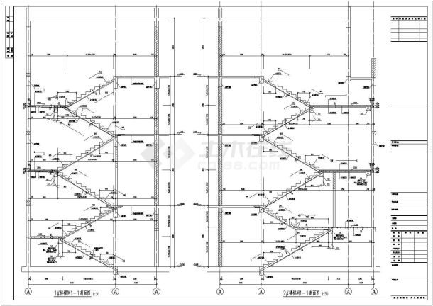 某带地下室会所结构设计图（标注详细）-图二