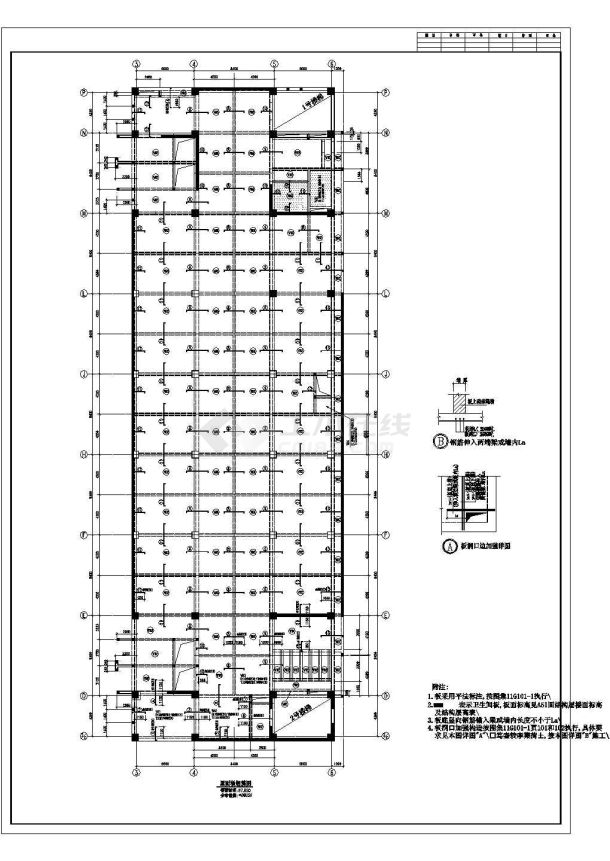 某地23层框架剪力墙结构商业综合体全套结构施工图-图二