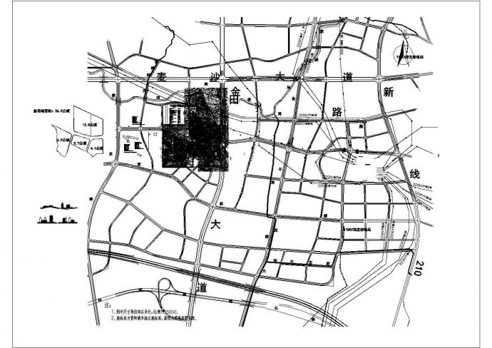 某科技工业园区建筑设计总规划平面方案_图1