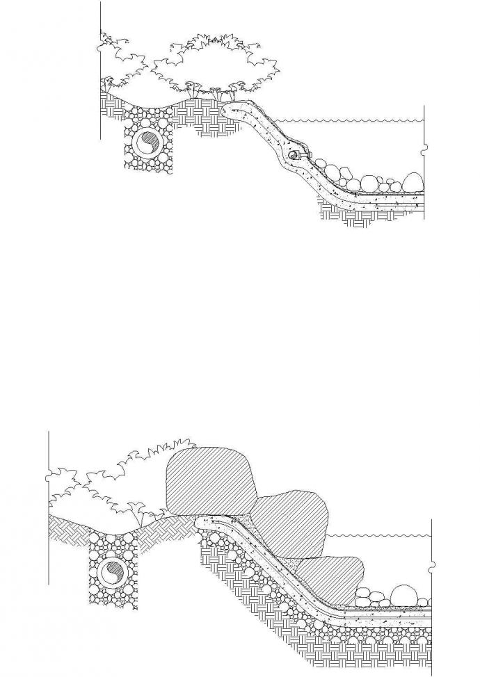 水池及排水管CAD图纸_图1