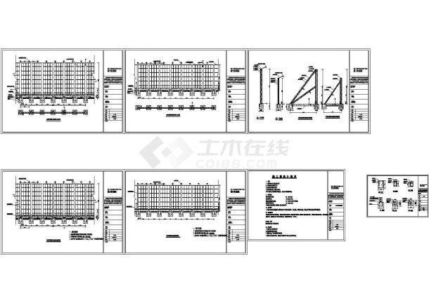 某工程3米高广告牌钢结构设计详细cad图纸(带计算书)-图二