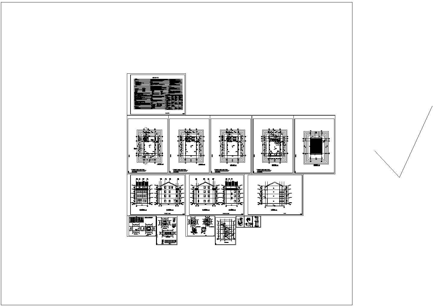 茶室+菜场改造设计施工图--建筑