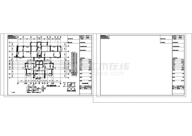 某地18层高层结构设计图（标注详细）-图二