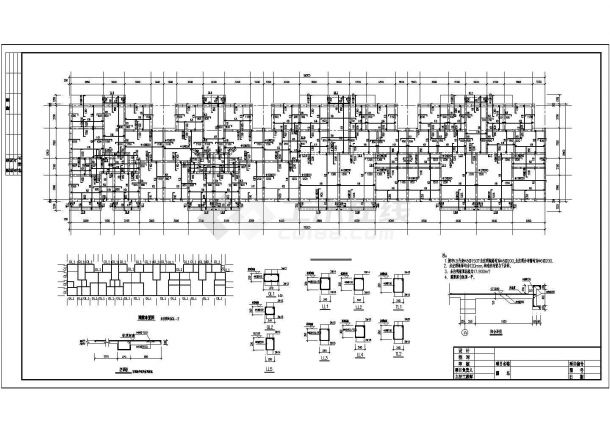 某地国际商业街结构设计图（共11张）-图二