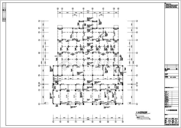 某地四层框架办公用房结构设计图-图二