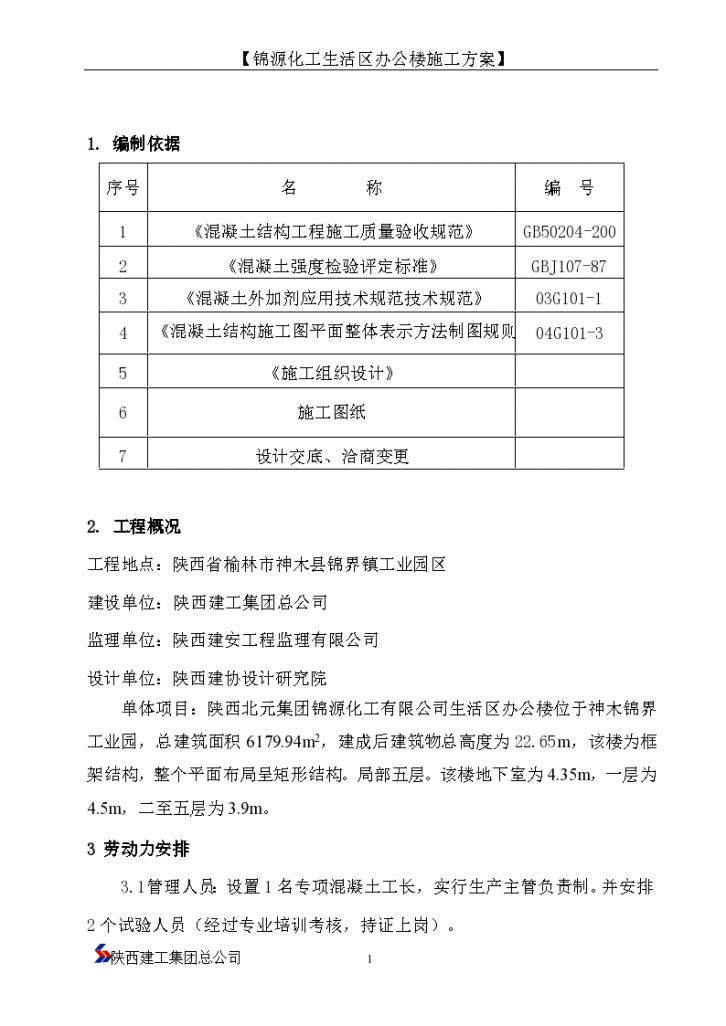 工业园区混凝土工程施工方案-图一