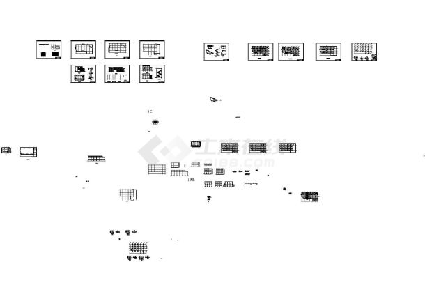 商场百货某3层全套设计(含计算书，建筑图，结构图，周记，PKPM)CAD图纸-图一