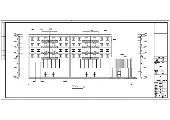 某地六层商住楼建筑设计施工图（含结构设计）_图1