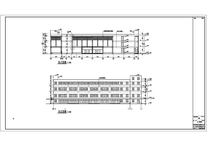 某地区三层框架结构商场建筑设计方案_图1
