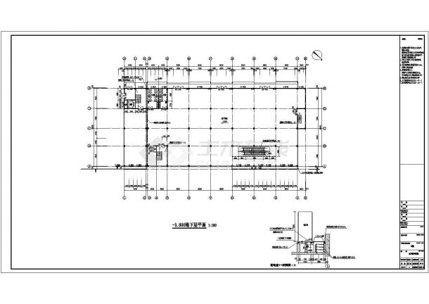 某地区三层框架结构商场建筑设计方案-图二