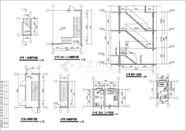 经典实用的别墅建筑施工图-图一