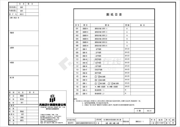 头门港经济开发区康居工程二期1-8号楼建施CAD图.dwg-图一