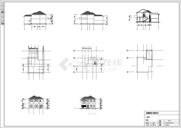 二层住宅楼建筑平面图（可做简易民宿楼或别墅，带车库和阁楼）-图一