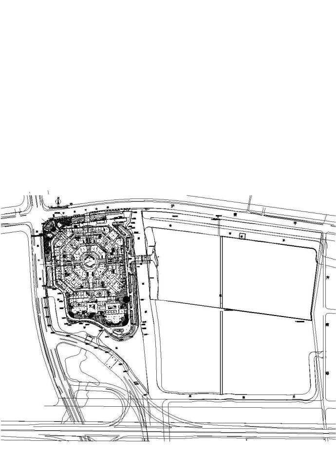 上海地区珠江景观施工图（青浦奥特莱斯对面）_图1