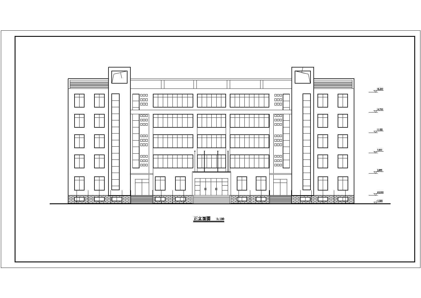 某职业中学五层实训楼建筑设计方案