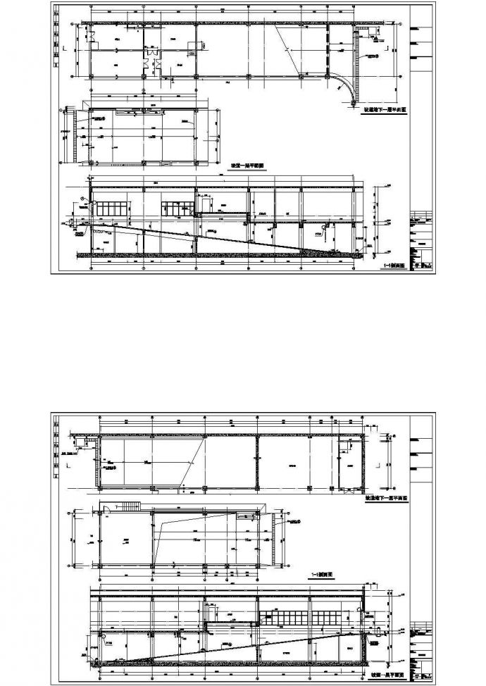 [沈阳]某四层超市建筑施工图，标注详细CAD图纸_图1