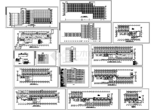 学生公寓施工全套图纸-图一