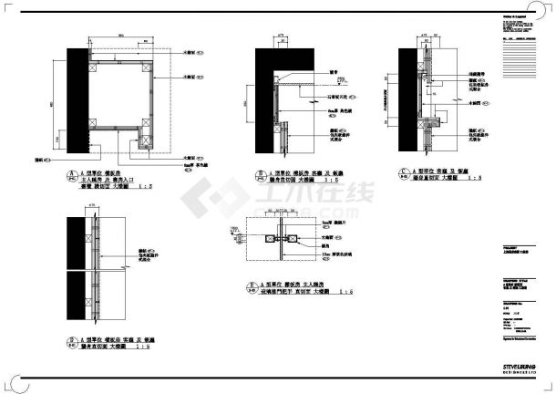 上海凱欣豪園T1号楼A型样板间装修设计图纸-图一