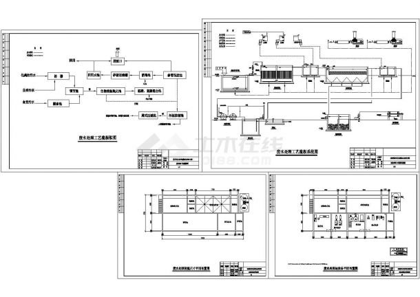 某花园小区生活污水处理工程全套施工图纸-图一