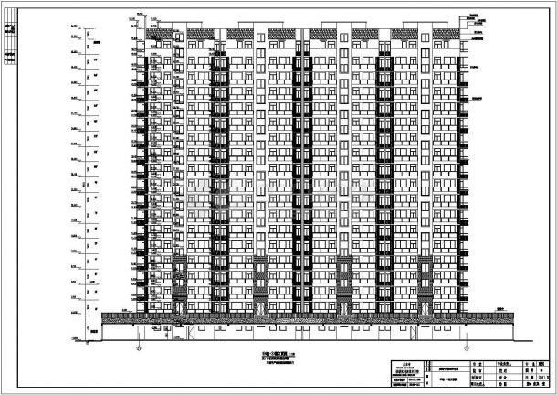 北方某地十七层住宅建筑设计施工图-图二