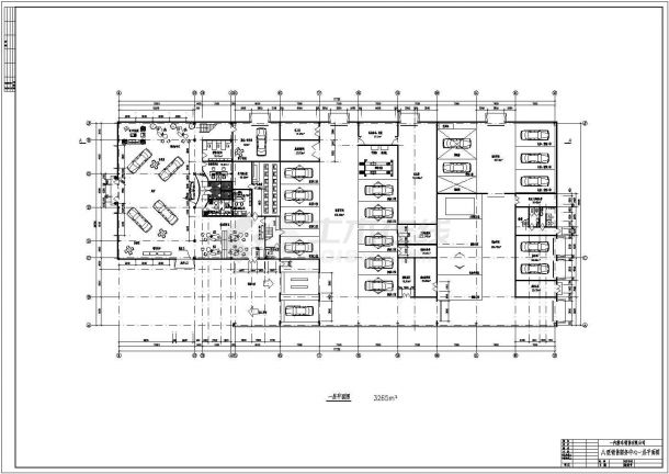 某地区两层汽车4S店建筑设计方案图-图二