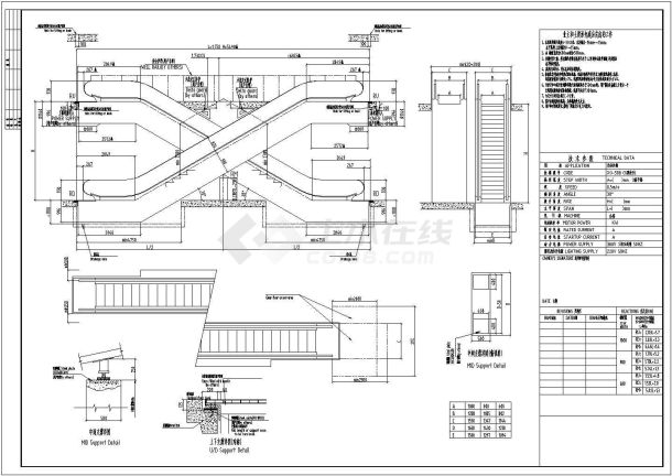 自动扶梯设计详图（CAD大样）-图一