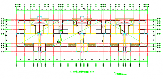 某六栋五层框架住宅结构设计图（含设计说明）_图1
