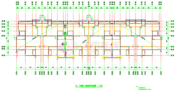 某六栋五层框架住宅结构设计图（含设计说明）-图二
