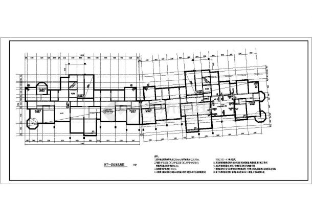 某多层剪力墙住宅结构设计图（含设计说明）-图一