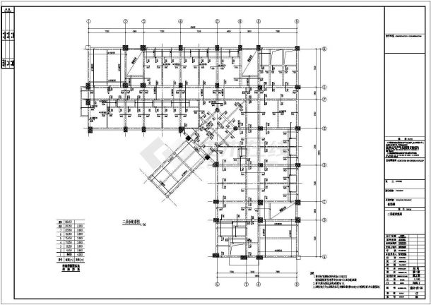 某7层框架住院楼结构设计图（含设计说明）-图二