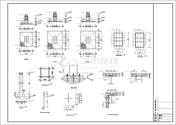 三跨厂房钢框架及门式钢架结构设计施工图-图二
