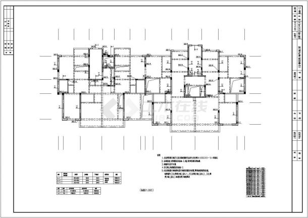 某17+1层剪力墙住宅结构设计图-图一