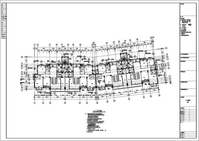 某小区18层高层住宅楼建筑设计平面图_图1