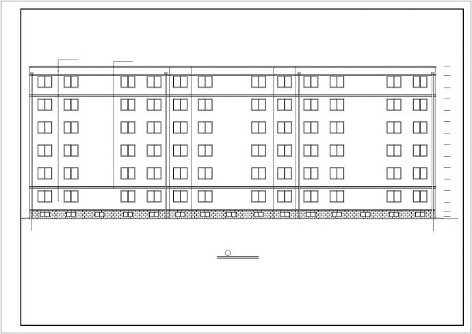 多层住宅楼建筑cad图纸（含设计说明）_图1