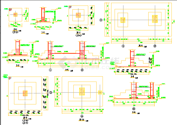 某多层框架研发大楼结构设计图（共19张）-图二