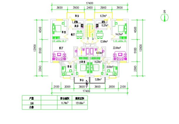 多层户型住宅建筑cad施工图（全套）-图一