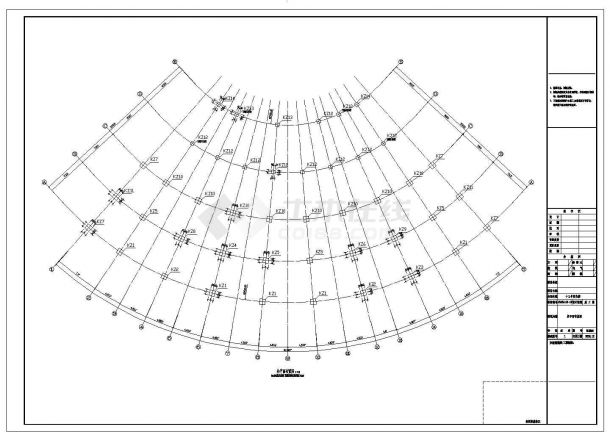 某11层框架商住楼结构设计图（共20张）-图二