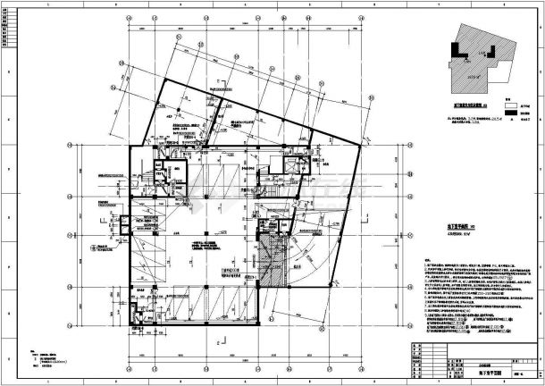某地区6层框架结构综合办公楼建筑设计施工图-图二
