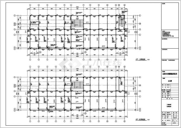 某保健品公司办公楼建筑结构图-图二