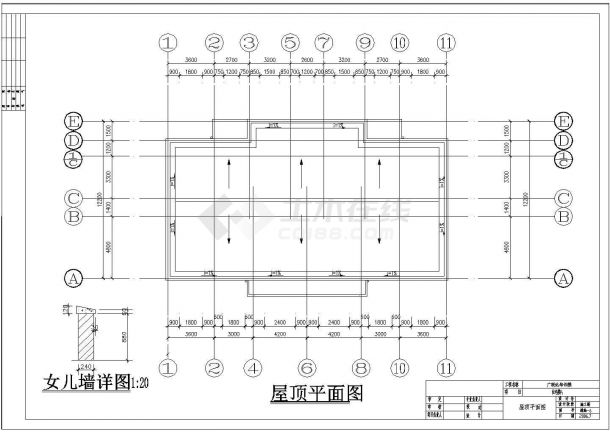 北京市某三层商住楼建筑设计施工图-图二