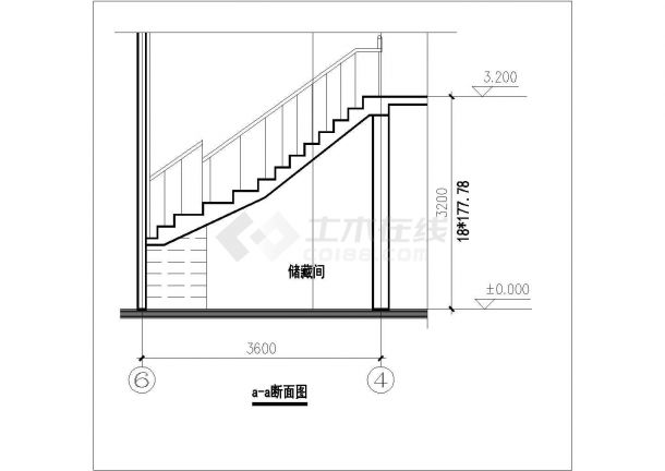 占地150平米2层框架结构独栋别墅建筑设计CAD图纸-图二