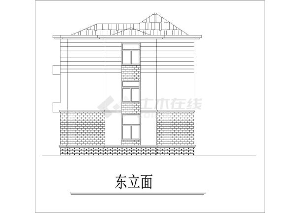 某农村三层住宅楼建筑设计方案-图二