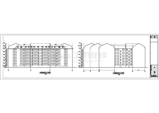 某地大型建筑平改坡加层节能工程建筑设计方案图-图一