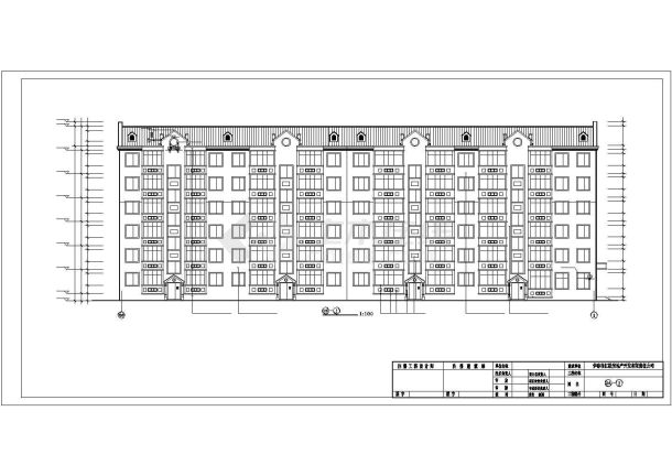 某地详细精美的多层住宅建筑施工图-图二