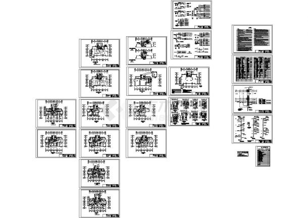某十八层小区一期5幢电气设计CAD图纸-图一