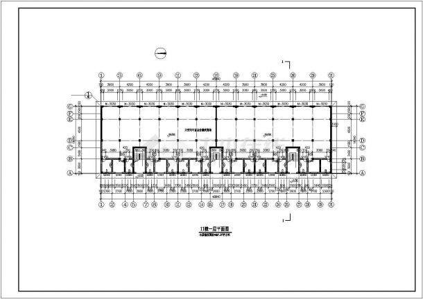 比较实用的住宅楼建筑设计方案图（标注详细）-图一