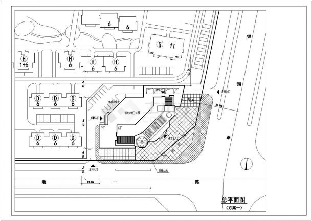 某地区6层商办楼建筑设计初步方案-图一