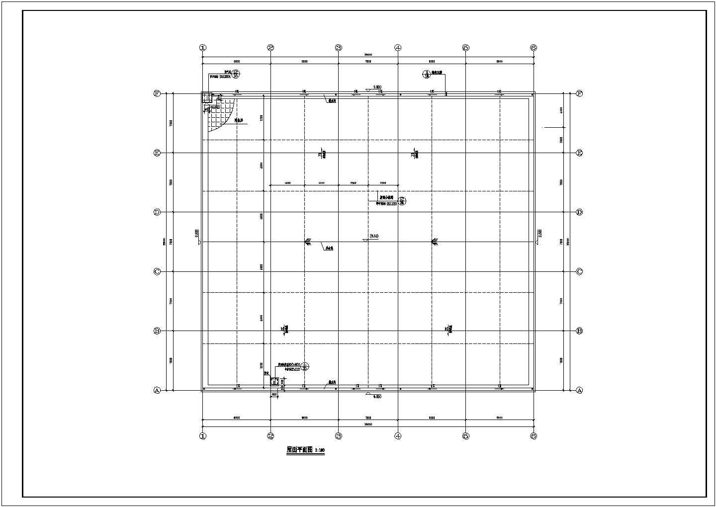 某中学二层食堂建筑设计平面布局方案