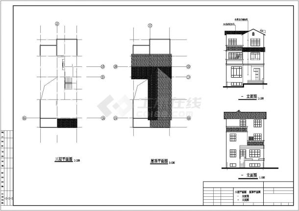 详细实用的别墅建筑设计方案图-图二
