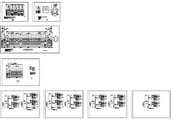 某住宅小区配电工程（高压柜、低压柜、配电箱）设计cad电气施工图（一次设计，含户外计量柜设计）_图1